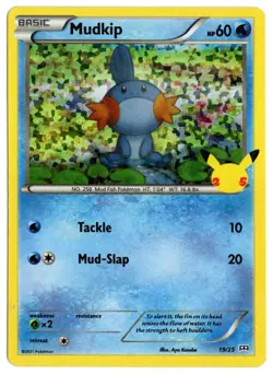 [0667] NEAR MINT Pokemon HOLO McDonalds 2021 19/25 Mudkip - Image 1