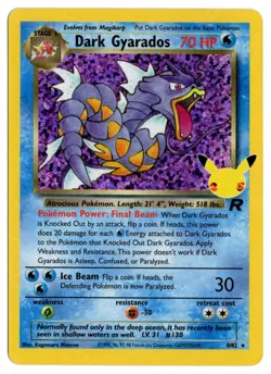 [0709] NEAR MINT Pokemon Celebrations 25th Classic Collection Dark Gyarados - Image 1