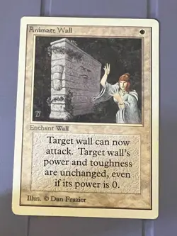 Magic the Gathering MTG Unlimited Animate Wall LP+ (Beta Bob) - Image 1