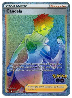 [0874] NEAR MINT Pokemon GO! 083/078 Candela RAINBOW - Image 1