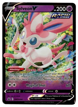 [0924] NEAR MINT Pokemon Black Star Promo SWSH202 Sylveon V - Image 1