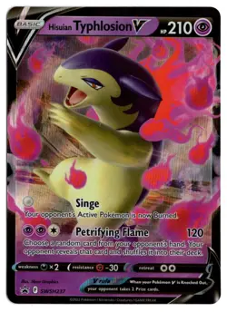 [0952] NEAR MINT Pokemon Black Star Promo SWSH237 Hisuian Typhlosion V - Image 1