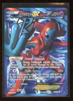 2013 Pokemon Black & White Plasma Freeze Full Art Deoxys EX Holo Foil 111/116 - Image 1