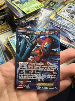2013 Pokemon Black & White Plasma Freeze Full Art Deoxys EX Holo Foil 111/116 - Image 3