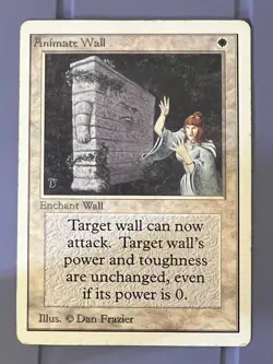 Magic the Gathering MTG Unlimited Animate Wall LP (Beta Bob) - Image 1
