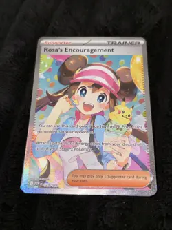 Pokemon Rosa's Encouragement 123/088 Trainer Full Art Holo 2019 English Fresh - Image 1