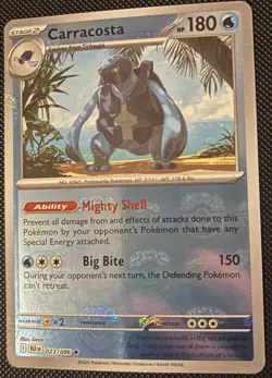 Carracosta 023/086 Sv: Black Bolt Rare Holo Pokemon NM Masterball - Image 1