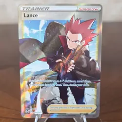 Pokemon Lance Full Art Ultra Rare Holo 192/195 Swsh12 Silver Tempest - Image 1