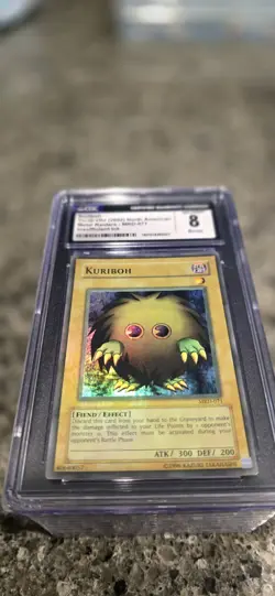 Yu-Gi-Oh! 2002 Metal Raiders Kuriboh MRD-071 CGC 8 NM/Mint Heavy Fade Ink Error - Image 2