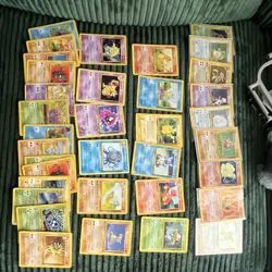 Pokemon TCG 1999 Cards (Hollows , First editions , worth $120 calculated) - Image 1