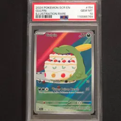 PSA 10 Gulpin Stellar Crown 154/142 Illustration Rare Pokemon Card - Image 1
