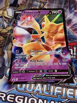 Pokemon Alakazam V - JUMBO CARD - SWSH Black Star Promo - SWSH083 (NM) - Image 2