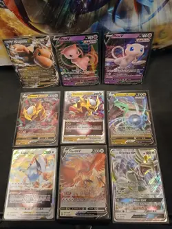 Pokemon TCG Mix Of Cards Lot Of 9 Cards Total - Image 1