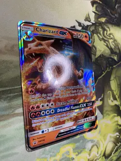 Charizard GX SM195 SM Promo Holo Pokemon TCG Card Detective Pikachu Movie Hp - Image 3