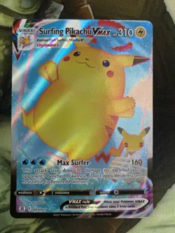 Surfing Pikachu VMAX 009/025 Celebrations Holo Pokemon TCG Card Nm - Image 4