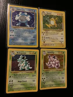 Lot Of 4 Vintage WOTC Pokemon Holo Cards! HOLOS Rare Pokemon TCG - Image 1