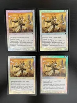 MTG 4X FOIL SCOURGE NOBLE TEMPLAR NM MAGIC THE GATHERING WHITE COMMON CREATURE - Image 5