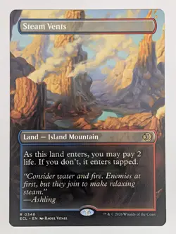Normal Steam Vents Borderless 348 Lorwyn Eclipsed Mtg NM - Image 1