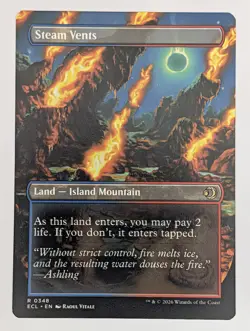 Normal Steam Vents Borderless 348 Lorwyn Eclipsed Mtg NM - Image 2