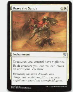 Brave the Sands 5 Uncommon Khans of Tarkir Magic: The Gathering Near Mint - Image 1