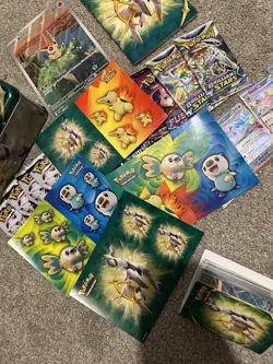 Pokemon LOT! (Binder, Sleeves, Tins, Packs, Singles, Stickers, Posters Etc..) - Image 3