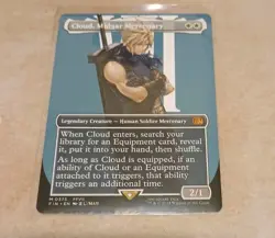 Cloud, Midgar Mercenary (Borderless) Final Fantasy MTG MINT 🔥 - Image 1
