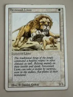 Savannah Lions - MTG - REVISED (3rd) - ENGLISCH - ©1994 LP rare - Image 1
