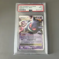 Pokemon Gengar Lv.X Platinum Arceus Holo Ultra Rare #97 PSA 9 Mint - Image 1