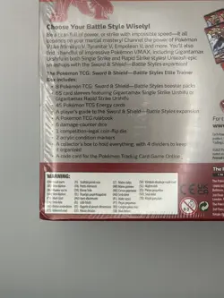 Pokemon Battle Styles Elite Trainer Box - SEALED - 2cm Wrap Tear (See Photos) - Image 4