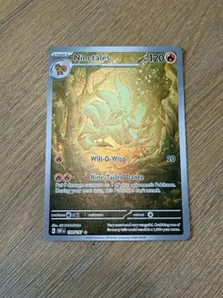 Pokemon TCG Ninetales 199/197 Obsidian Flames Illustration Rare Scarlet & Violet - Image 1