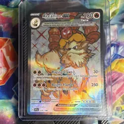 Pokemon TCG Arcanine ex 224/198 SV01 Tera Full Art Holo Ultra Rare EN - Image 1