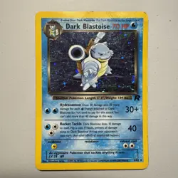 Dark Blastoise 3/82 Holo Rare Team Rocket Pokemon Card Unlimited Heavy Play HP - Image 1