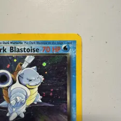 Dark Blastoise 3/82 Holo Rare Team Rocket Pokemon Card Unlimited Heavy Play HP - Image 3