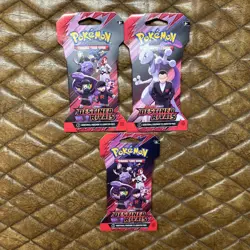 Pokemon TCG Destined Rivals Sleeved Booster Packs Lot Of 3 NEW - Image 1