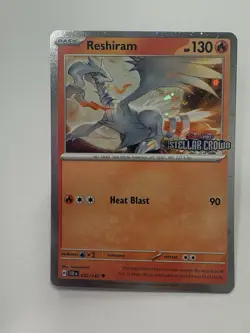 Pokemon TCG Reshiram 022/142 Stellar Crown Holo Stamped - Image 1