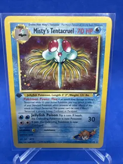 The Pokemon Company Misty's Tentacruel 010/132 Gym Heroes 1st Ed Holo Rare Eng - Image 1