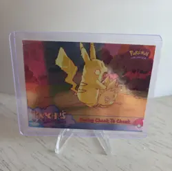 Racing Cheek to Cheek 48 Foil Pokemon Pikachu's Vacation, Blue, Ex-NM - Image 1