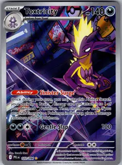 Toxtricity 103/094 Illustration Rare Phantasmal Flames Pokemon Near Mint - Image 1