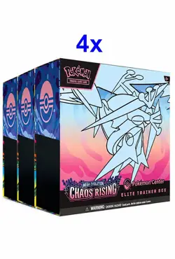 Chaos Rising Pokemon Center ETB Elite Trainer Box x4 - Presale - Image 1