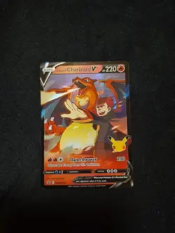 Lance's Charizard V SWSH133 Celebrations Black Star Promo Pokemon TCG NM - Image 1