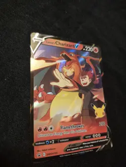 Lance's Charizard V SWSH133 Celebrations Black Star Promo Pokemon TCG NM - Image 3