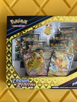 Pokemon TCG Crown Zenith Pikachu VMax Premium Collection Box - 7 Booster Packs - Image 2