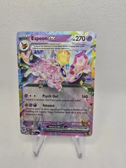 Pokemon Karte Psiana / Espeon ex 034/131 Prismatische Entwicklungen TCG - Image 1