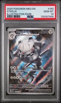 STEELIX 150/132 PSA 10 • 2025 Mega Evolution Pokemon TCG Gem Mint - Image 1