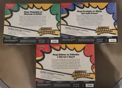 Pokemon Mega Evolution Ascended Heroes Ex Box Set of 3 Factory Sealed - Image 2