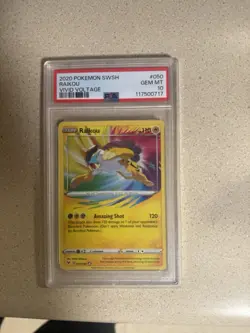 Pokemon Raikou Amazing Rare Vivid Voltage 050/185 Holo PSA 10 - Image 1