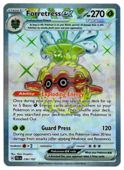 [0119] NEAR MINT Pokemon Paldea Evolved 230/193 Forretress ex - Image 1