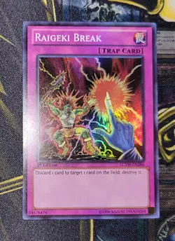 Raigeki Break LCYW-EN286 1st Edition Super Rare LP Yugioh Legendary Collection - Image 1