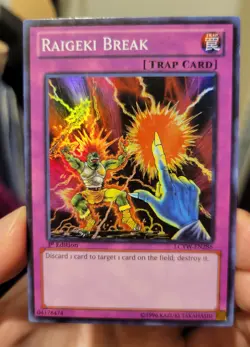 Raigeki Break LCYW-EN286 1st Edition Super Rare LP Yugioh Legendary Collection - Image 3