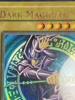 VINTAGE YU-GI-OH! Dark Magician SDY-006 Ultra Rare Mid Fade Foil Error PSA9 - Image 2